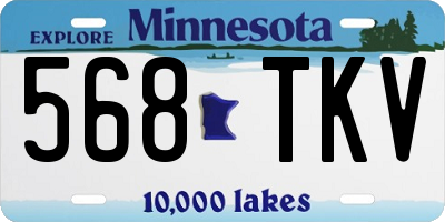 MN license plate 568TKV