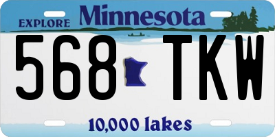MN license plate 568TKW