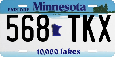 MN license plate 568TKX