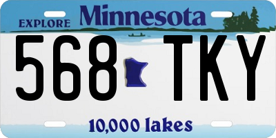 MN license plate 568TKY