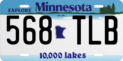 MN license plate 568TLB