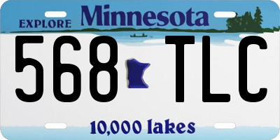 MN license plate 568TLC