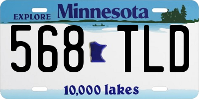MN license plate 568TLD