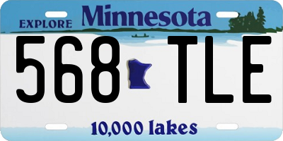 MN license plate 568TLE
