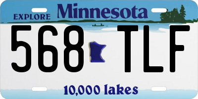 MN license plate 568TLF