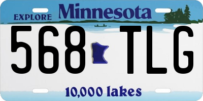 MN license plate 568TLG