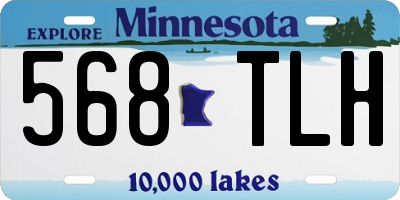 MN license plate 568TLH