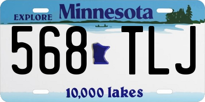 MN license plate 568TLJ