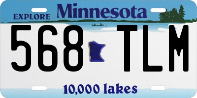 MN license plate 568TLM