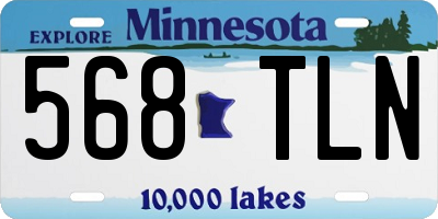 MN license plate 568TLN