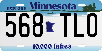 MN license plate 568TLO
