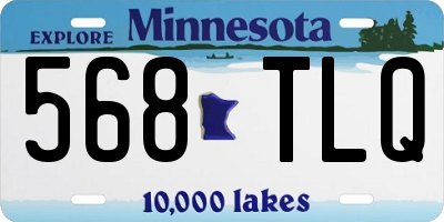 MN license plate 568TLQ