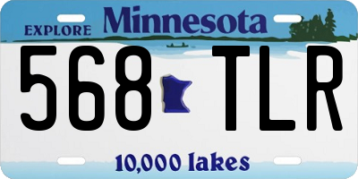 MN license plate 568TLR