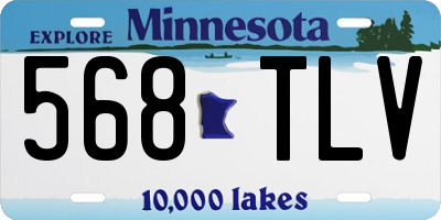 MN license plate 568TLV