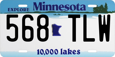 MN license plate 568TLW