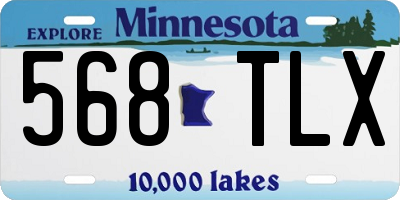 MN license plate 568TLX