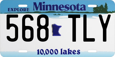 MN license plate 568TLY