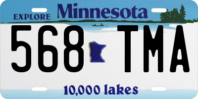 MN license plate 568TMA