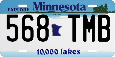 MN license plate 568TMB