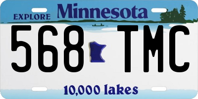 MN license plate 568TMC