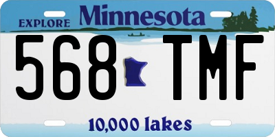 MN license plate 568TMF