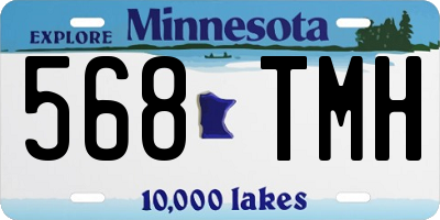 MN license plate 568TMH