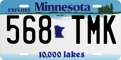 MN license plate 568TMK