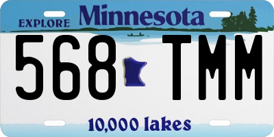 MN license plate 568TMM