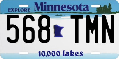 MN license plate 568TMN