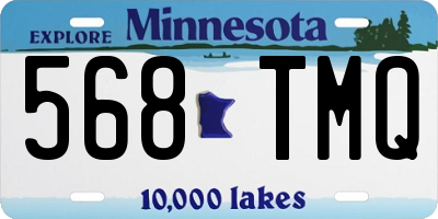 MN license plate 568TMQ