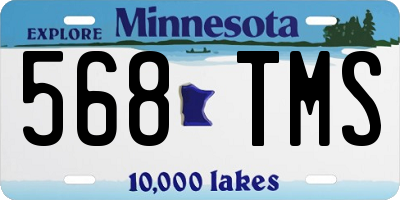 MN license plate 568TMS