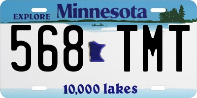 MN license plate 568TMT