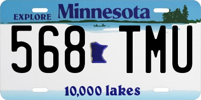 MN license plate 568TMU