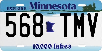 MN license plate 568TMV