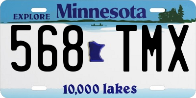 MN license plate 568TMX