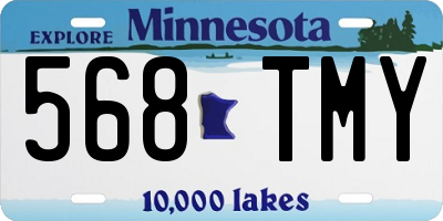 MN license plate 568TMY