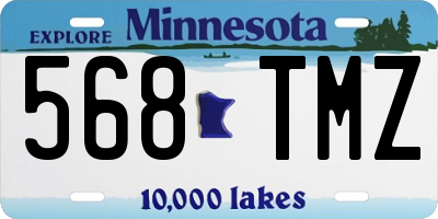 MN license plate 568TMZ