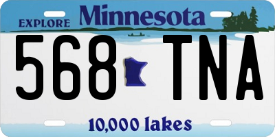 MN license plate 568TNA