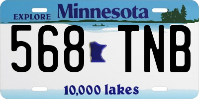 MN license plate 568TNB