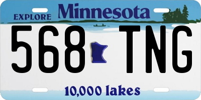 MN license plate 568TNG