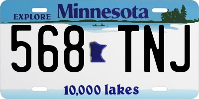 MN license plate 568TNJ