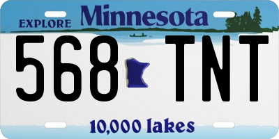 MN license plate 568TNT
