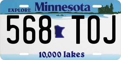MN license plate 568TOJ