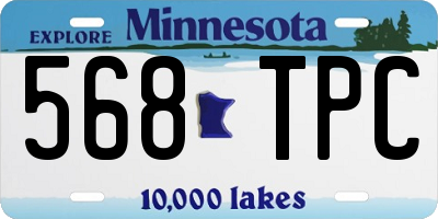 MN license plate 568TPC