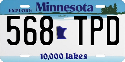 MN license plate 568TPD