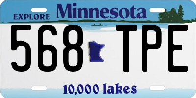 MN license plate 568TPE