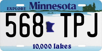 MN license plate 568TPJ