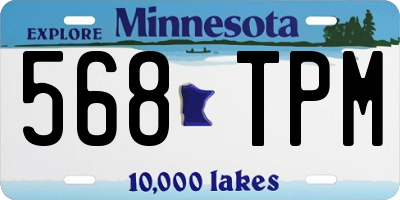 MN license plate 568TPM