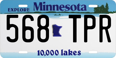 MN license plate 568TPR