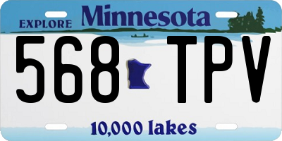 MN license plate 568TPV